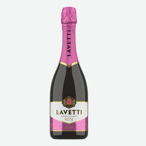 Плодовый алкогольный напиток газированный сладкий Лаветти Розе 0,75л 8%