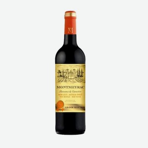 Вино Монмейрак ординарное красное полусладкое 0,75л 10,5%