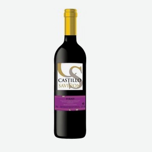 Вино Кастильо Савиньон сира сортовое ординарное регион Кастилия-Ла-Манча красное сухое 12% 0,75л
