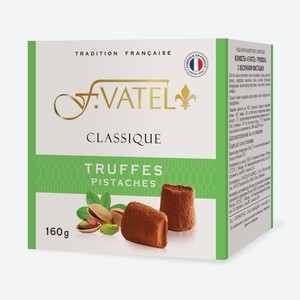 Трюфель с кусочками фисташки тм F.VATEL 160гр, Chocolat Mathez