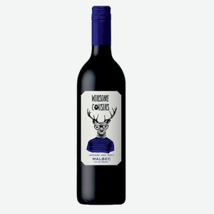 Вино  ВИНСОМ КАЗЕНС Мальбек  сортовое ординарное красное сухое 12,5% 0,75л