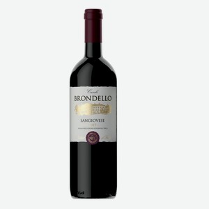 Вино Касале Бронделло Санджовезе сортовое ординарное регион Апулия красное сухое 0,75л 12,5%
