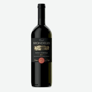 Вино Касале Бронделло неро д авола сортовое ординарное регион сицилия красное сухое 0,75л 13,0%