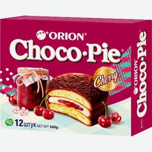 Изделие кондитерское ORION Choco Pie Cherry в глазури 360г