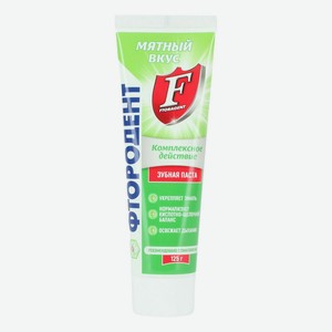 Зубная паста Фтородент Мятный вкус 125 г