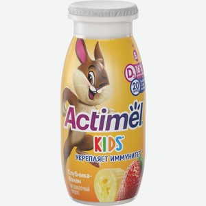 Напиток кисломолочный детский Actimel Kids Клубника-банан 1.5% 95 г
