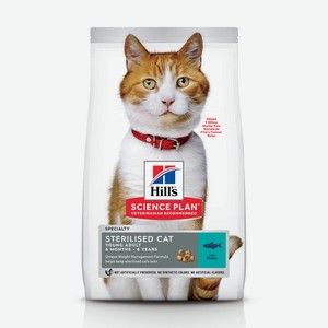 Корм Hill s Science Plan сухой корм для кастрированных котов и кошек 1-6 лет с тунцом (1,5 кг)