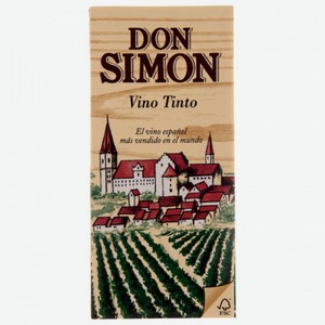 Вино Don Simon красное сухое  11% 1 л Тетра-пак