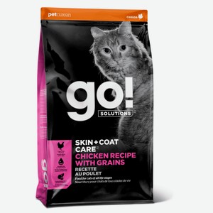 Корм GO! Solutions для котят и кошек, со свежей курицей, фруктами и овощами (1,36 кг)