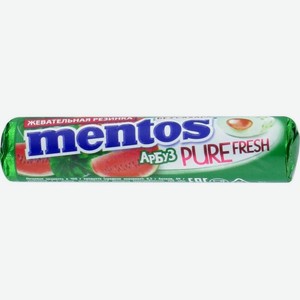 Жевательная резинка Mentos Pure Fresh вкус Арбуз, 16г Россия