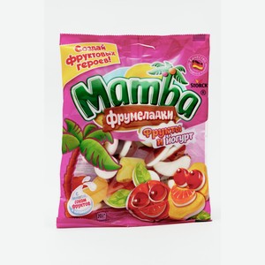Мармелад Mamba Фрукты и йогурт жевательный, 140г Германия