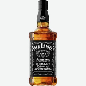 Виски JACK DANIEL S Tennessee whiskey зерновой алк.40%, США, 0.7 L