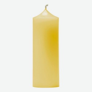 Свеча декоративная гладкая Желтая: свеча 400г