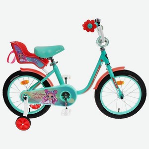 Велосипед GRAFFITI Fashion Girl 16 , цвет тиффани/персиковый