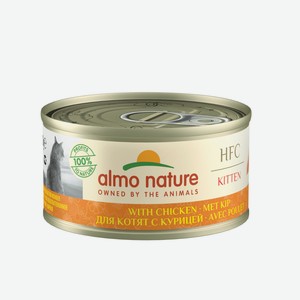 Almo Nature консервы для котят, с курицей (70 г)
