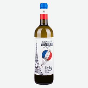 Вино белое Chateau de Montgolfiere Riesling полусухое 11%, 0.75 л