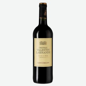 Вино Chateau Valentin Larmande красное сухое Франция, 0,75 л