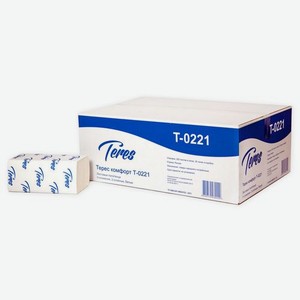 Полотенца бумажные Терес Comfort Eco 2-хслойная 200лист. белый (упак.:20шт) (Т-0221)