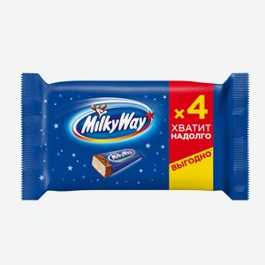 Батончик Milky Way шоколадный 4шт, 104г Россия