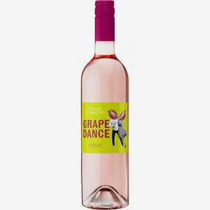 Вино Chateau Tamagne Грейп Дэнс розовое полусухое 10,5% 0,75 л Россия