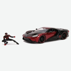 Набор Jada Hollywood Rides: Marvel: 2017 Ford GT with Miles Morales Figure (31190)