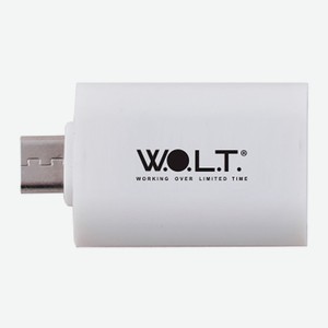 Адаптер-переходник W.O.L.T. MicroUSB/USB OTG White (WOTG1)