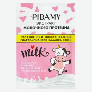 Маска тканевая для лица Pibamy с экстрактом молочного фермента, 28 мл