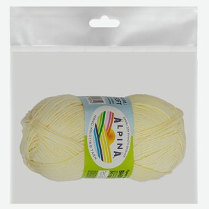 Пряжа Alpina Baby Super Soft бледно-желтая, 50 г