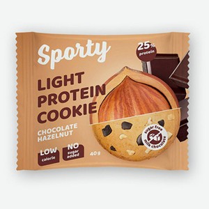 Печенье Sporty Protein неглазированное шоколад-фундук 40 г