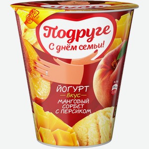 Йогурт Чудо Манговый сорбет с персиком 2% 290г
