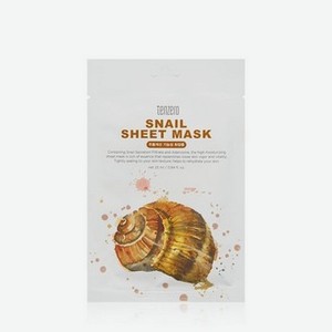 Маска для лица Tenzero Snail Sheet Mask с муцином улитки 25мл