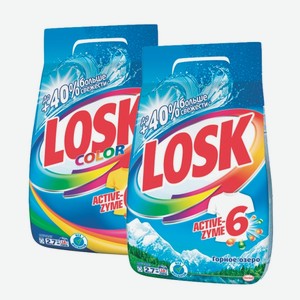 Стиральный порошок «Losk» Автомат: «Горное Озеро», «Color»; 2,7 кг