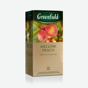 Чай Greenfield Peach mellow peach зеленый (1.8г x 25шт), 45г