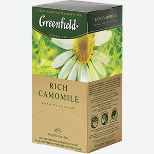 Чай Greenfield Rich Camomile (1.5г х 25шт), 38г