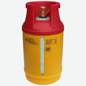 Баллон композитный Burhan Gas 24л, желтый-красный