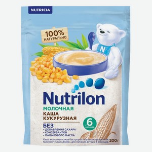 Каша молочная Nutrilon кукурузная с 6 мес., 200 г