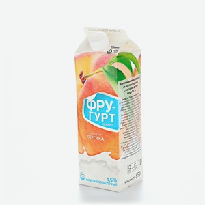 Йогурт питьевой Фругурт персик, 1.5%, 950 г, тетрапак