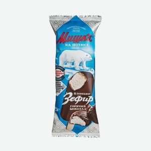 Мороженое <Мишка на полюсе> эскимо со вкусом зефира ж12% 75г Казахстан