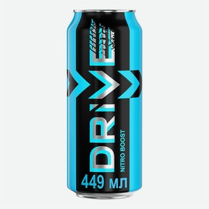 Энергетический напиток Drive Nitro boost газированный безалкогольный 449 мл