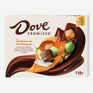 Конфеты шоколадные Dove Promises Десертная коллекция с безе, грушевыми кусочками и миндально-апельси