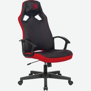 Кресло игровое A4TECH Bloody GC-150, на колесиках, ткань, черный/красный