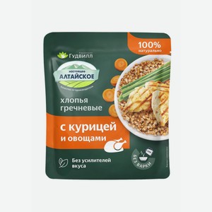 хлопья овсяные гречневые с курицей и овощами 40г