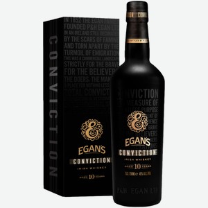 Виски Egan s Conviction 10 лет 0,7 л в подарочной упаковке