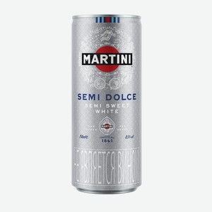 Виноградосодержащий напиток газ Martini Semi Dolce 0.25 L