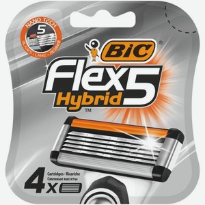 BIC Flex 5 Hybrid Картриджи, 4 шт