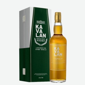 Виски Kavalan ex-Bourbon Oak в подарочной упаковке 0.7 л.