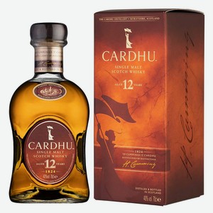 Виски Cardhu 12 Years Old в подарочной упаковке 0.7 л.
