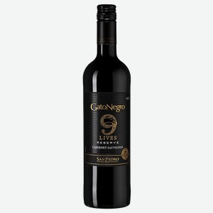 Вино Gato Negro 9 Lives Reserve Cabernet Sauvignon 0.75 л.