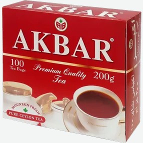 Чай Акбар красно-белая серия 100пак с/я