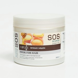 ECOandVIT SOS Маска-экспресс для волос Питательная Яичный с медом 380мл
